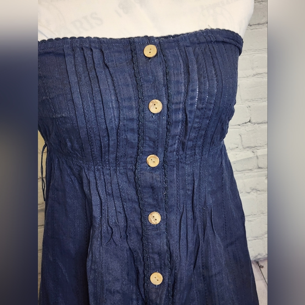 Strapless Button Down Minindress - image 2